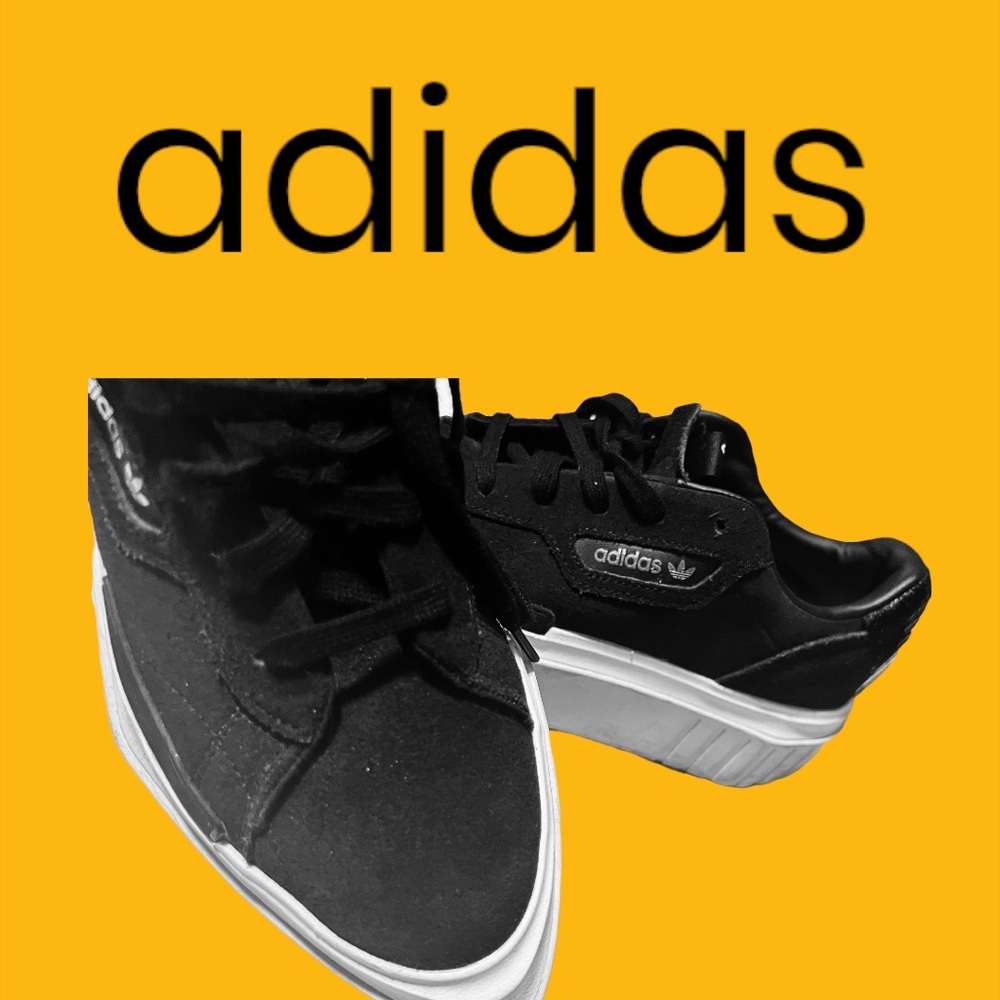 adidas SLICK’s pointed toe/thick rubber soles/ BLACK